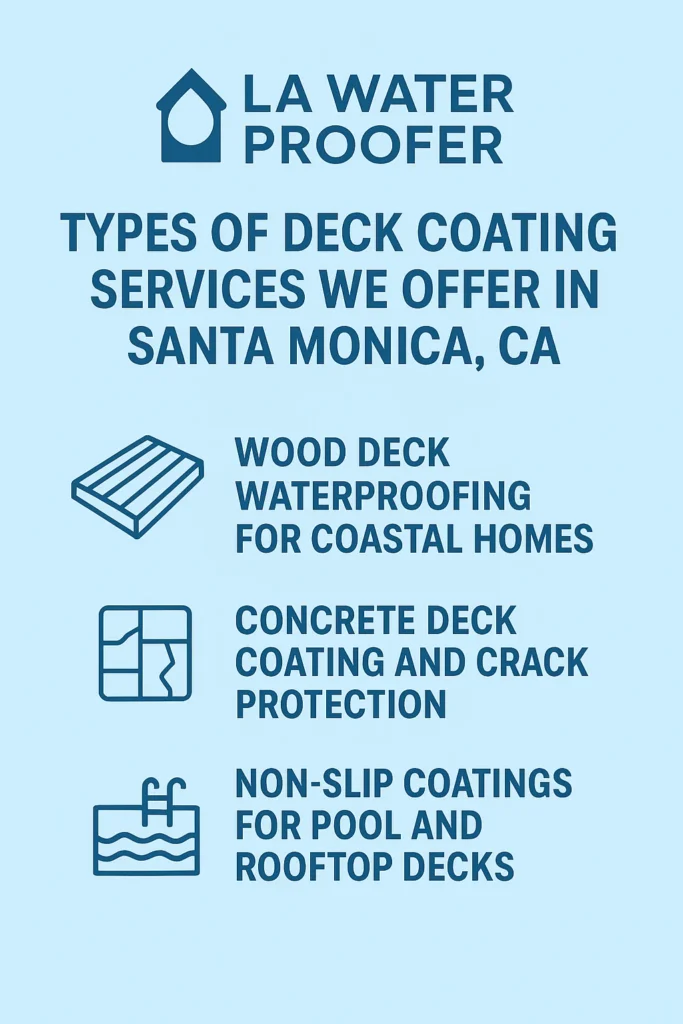 deck coating services in Santa Monica, CA